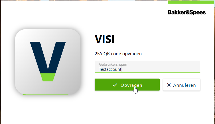 2FA knop opvragen na