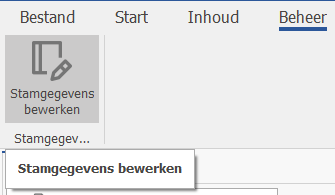 Stamgegevens openen uit CIVIEL