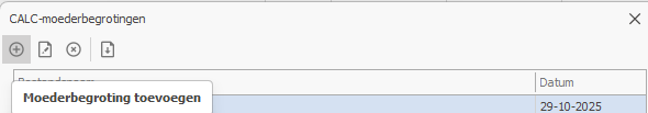 calc begroting