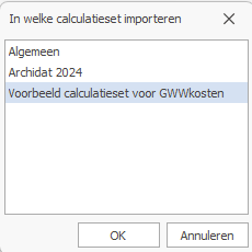 calcsetlijst gwwkosten