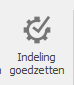 indeling goedzetten