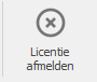 licentie afmelden