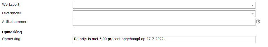 opmerking
