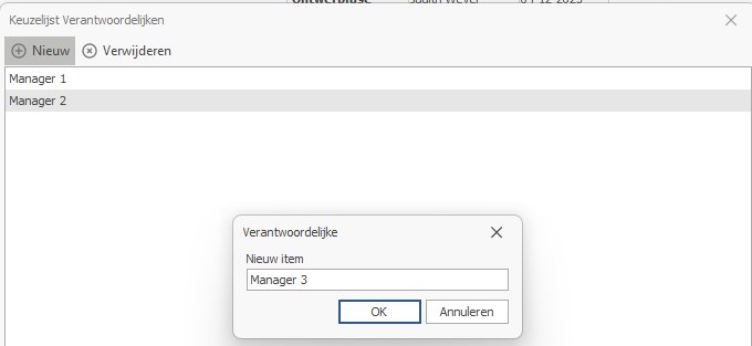 verantwoordelijke v&g
