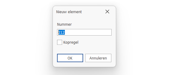 elementnummer